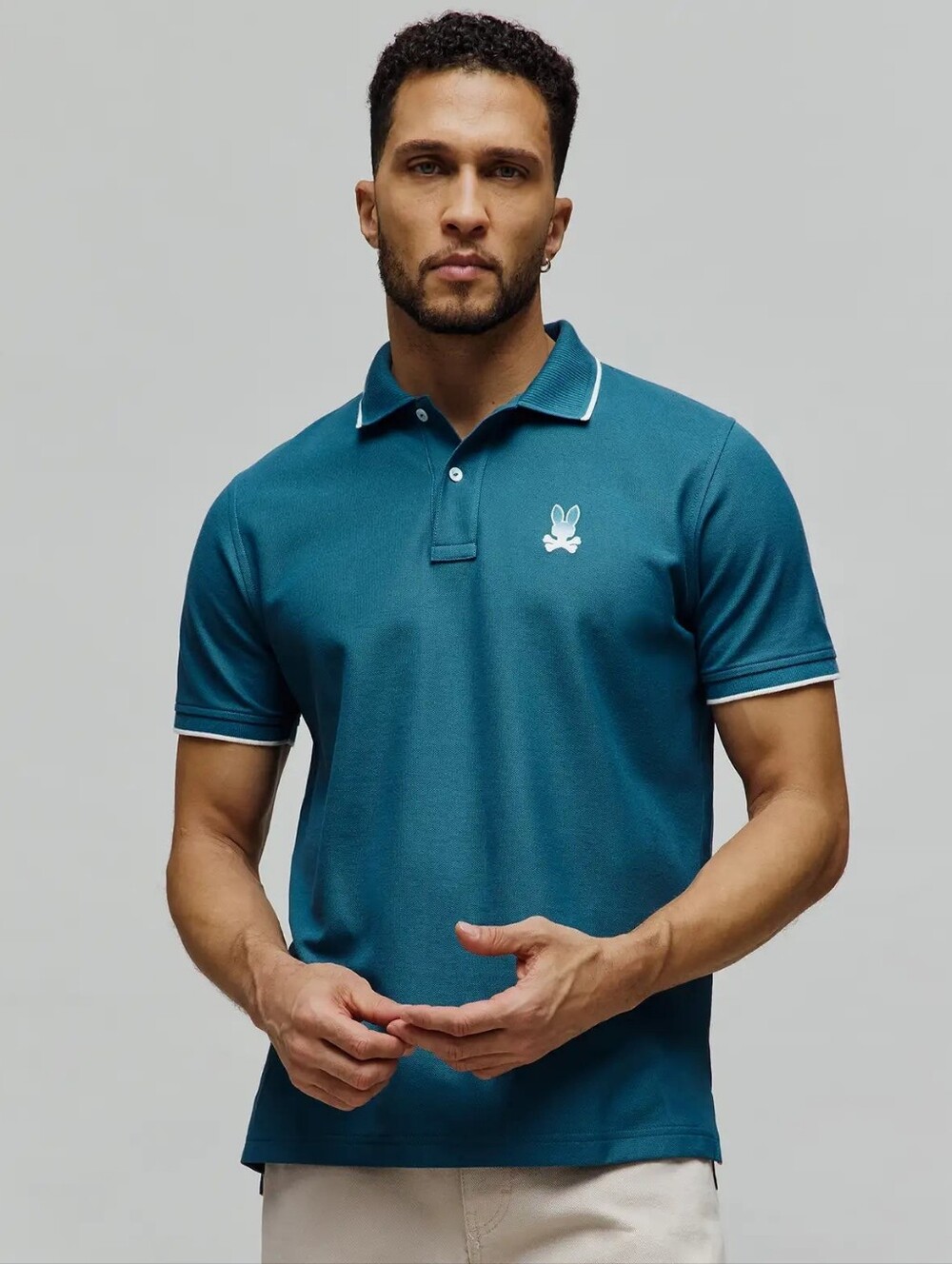 Psycho Bunny Green/Teal Polo Shirt Size XXL